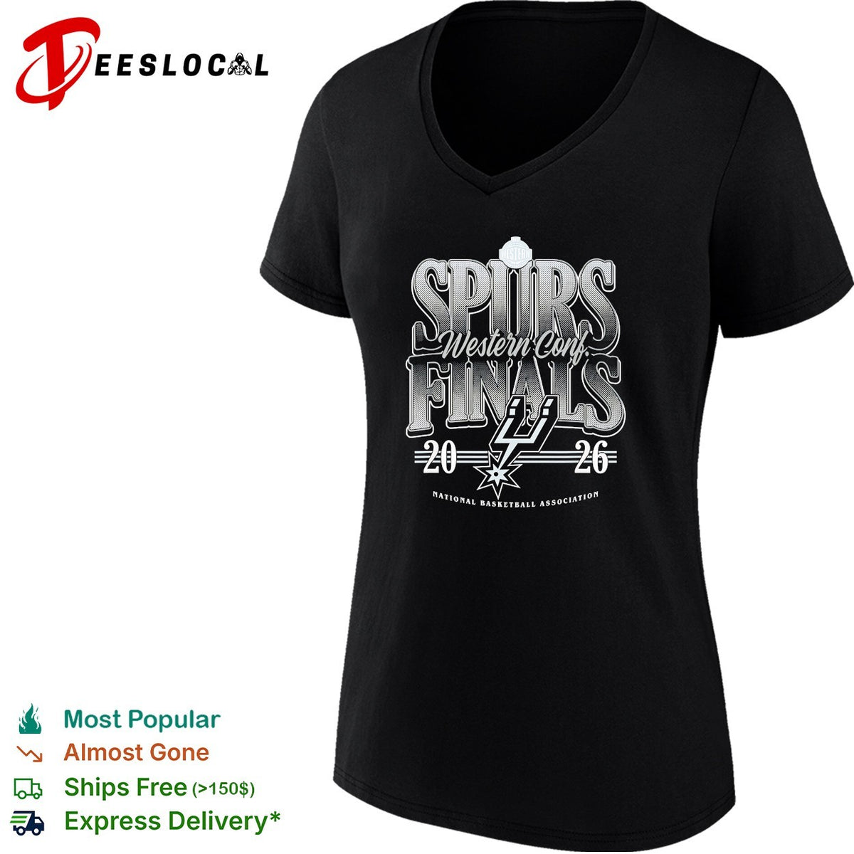 San Antonio Spurs Western Conf Finals 2026 National Basketball Association shirt