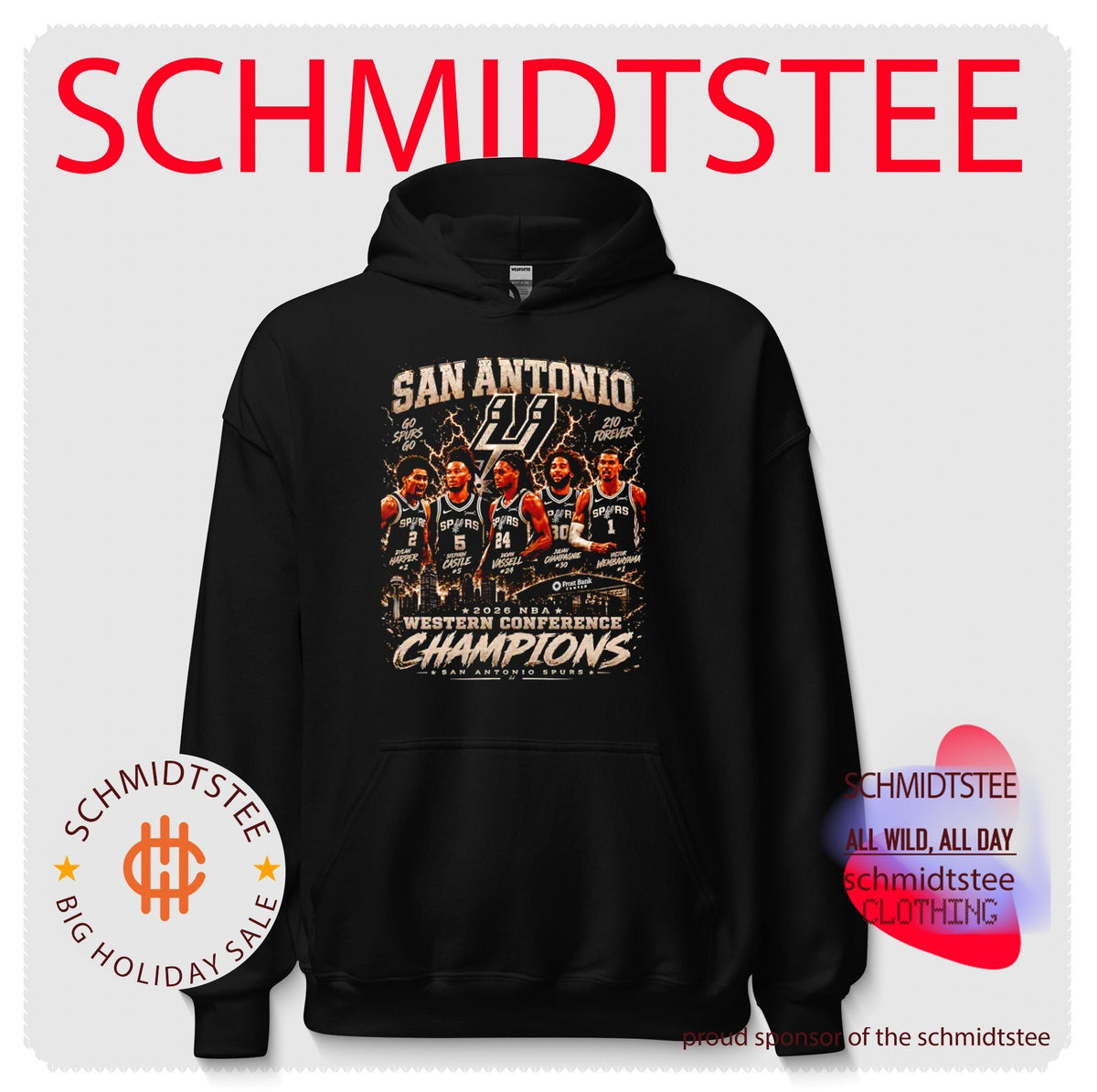 San Antonio Spurs Western Conference Champions 2026 art graphic shirt