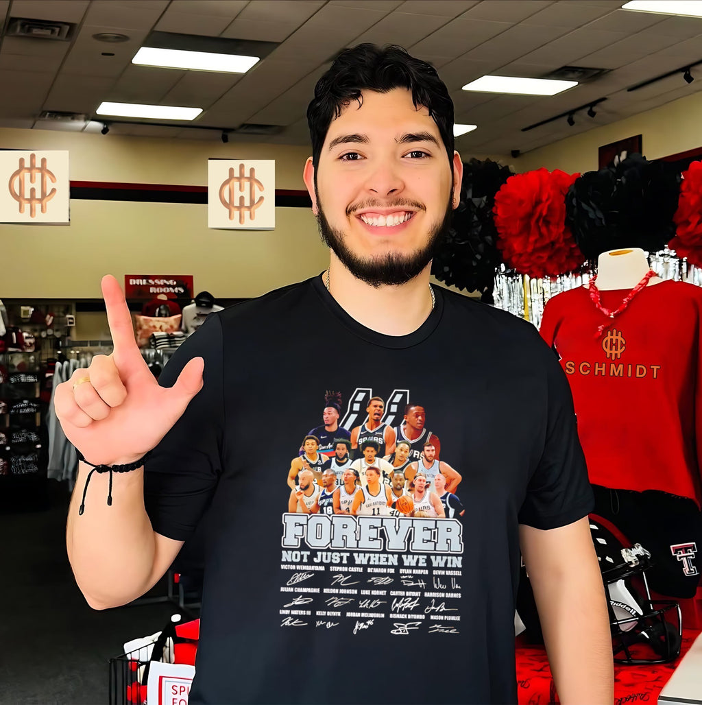 San Antonio Spurs forever not just when we win team college shirt
