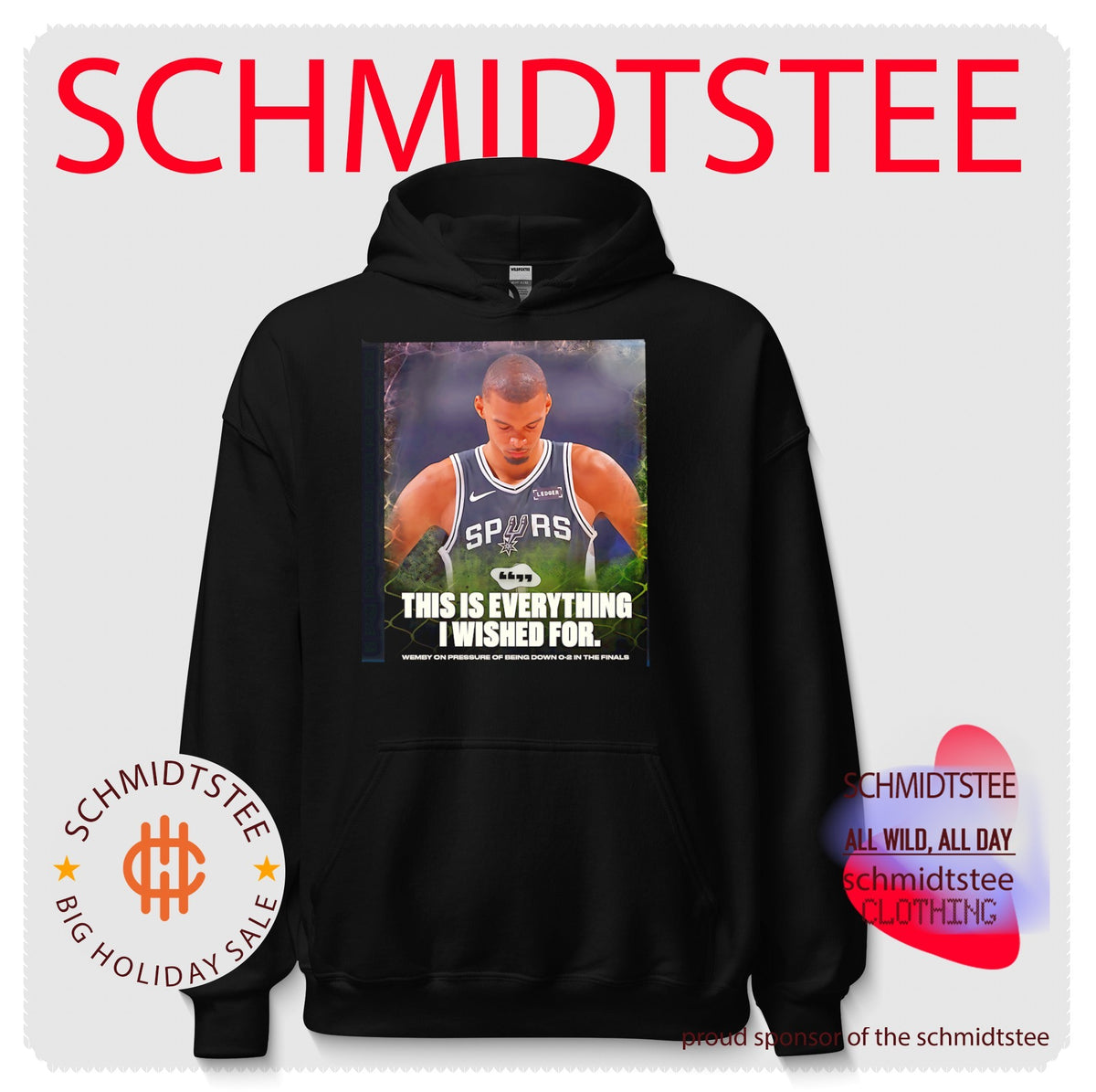 San Antonio Spurs this is everything I wished for Wemby on pressure of being down shirt