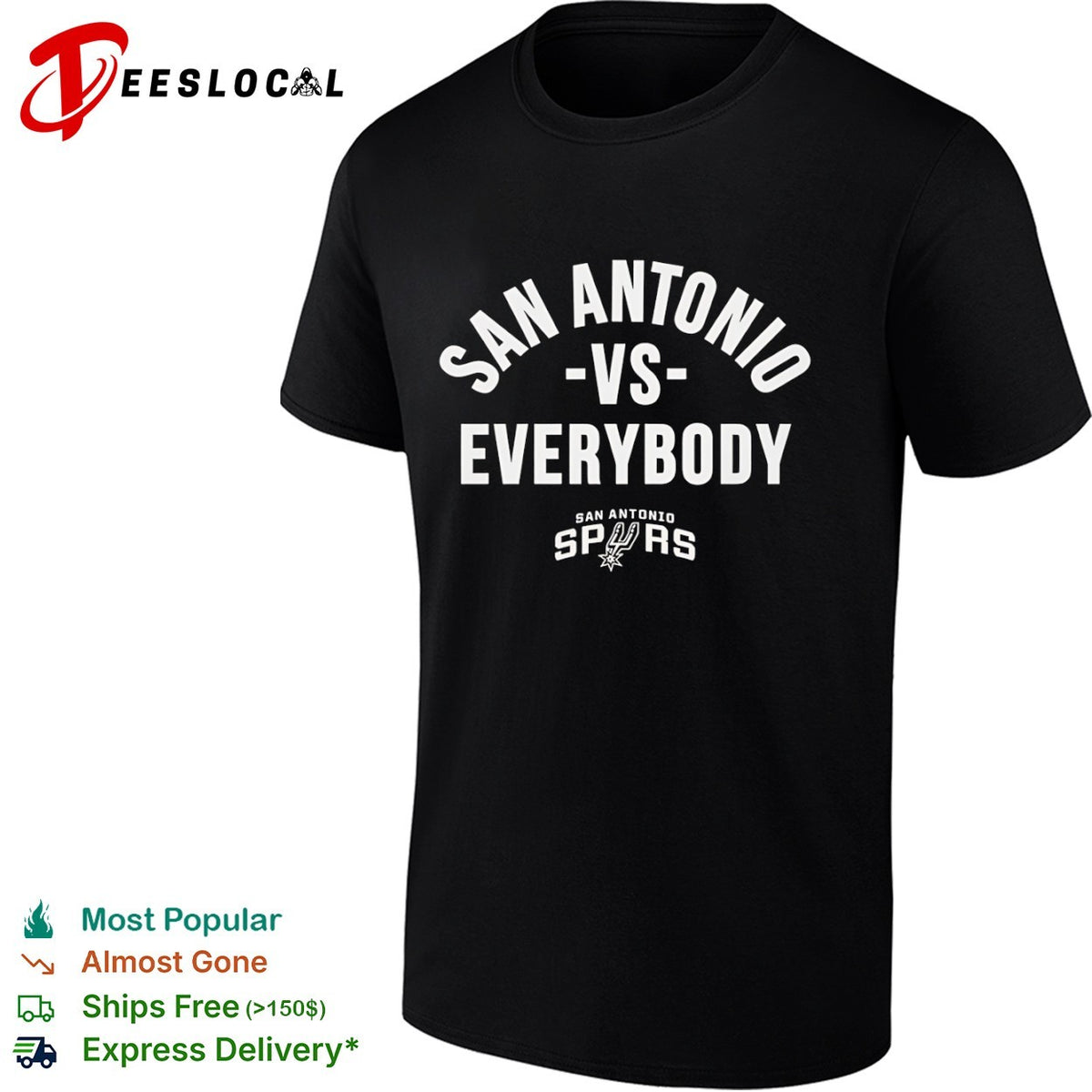 San Antonio Spurs vs Everybody San Antonio Spurs basketball shirt