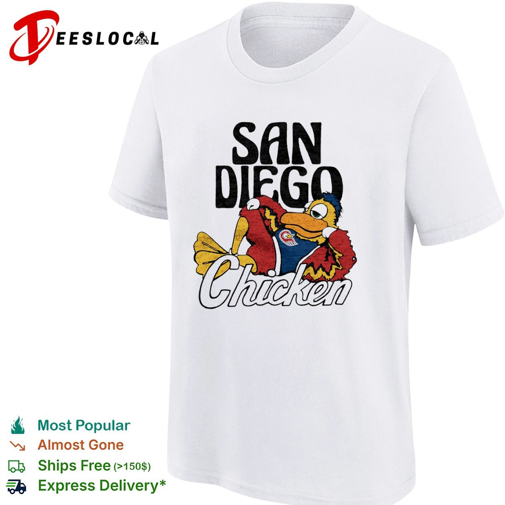 San Diego Chicken mascot logo shirt