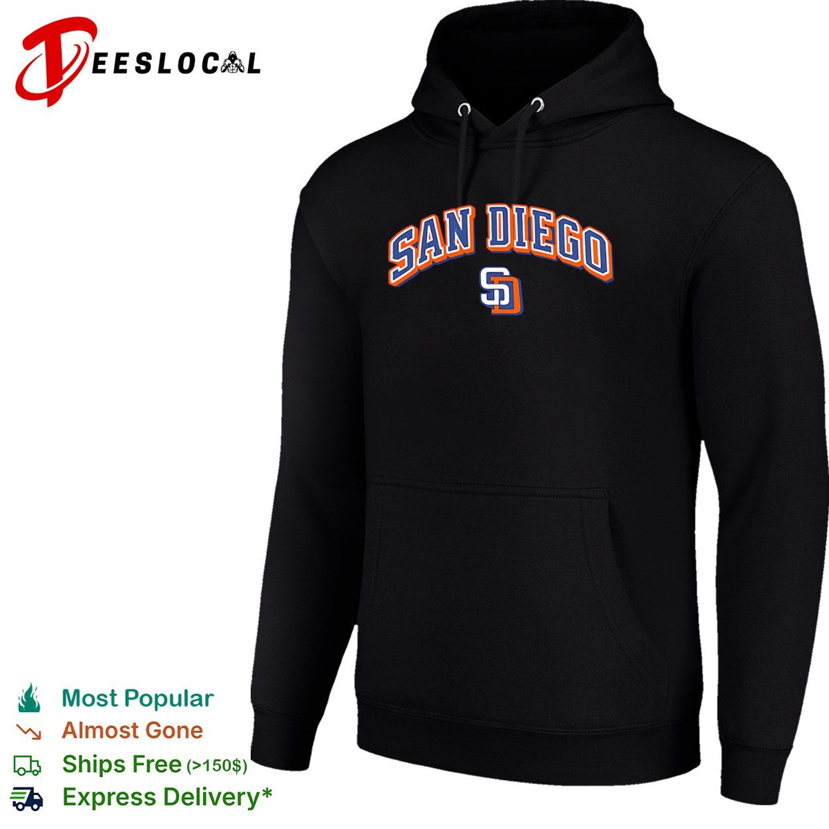 San Diego Padres SD logo shirt