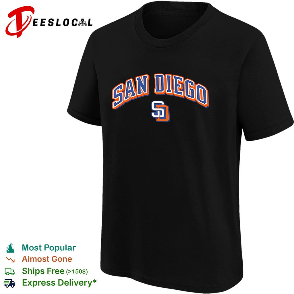 San Diego Padres SD logo shirt