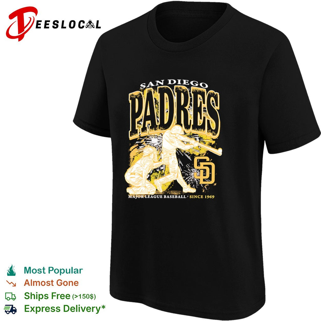 San Diego Padres swinging batter Major League Baseball since 1969 shirt