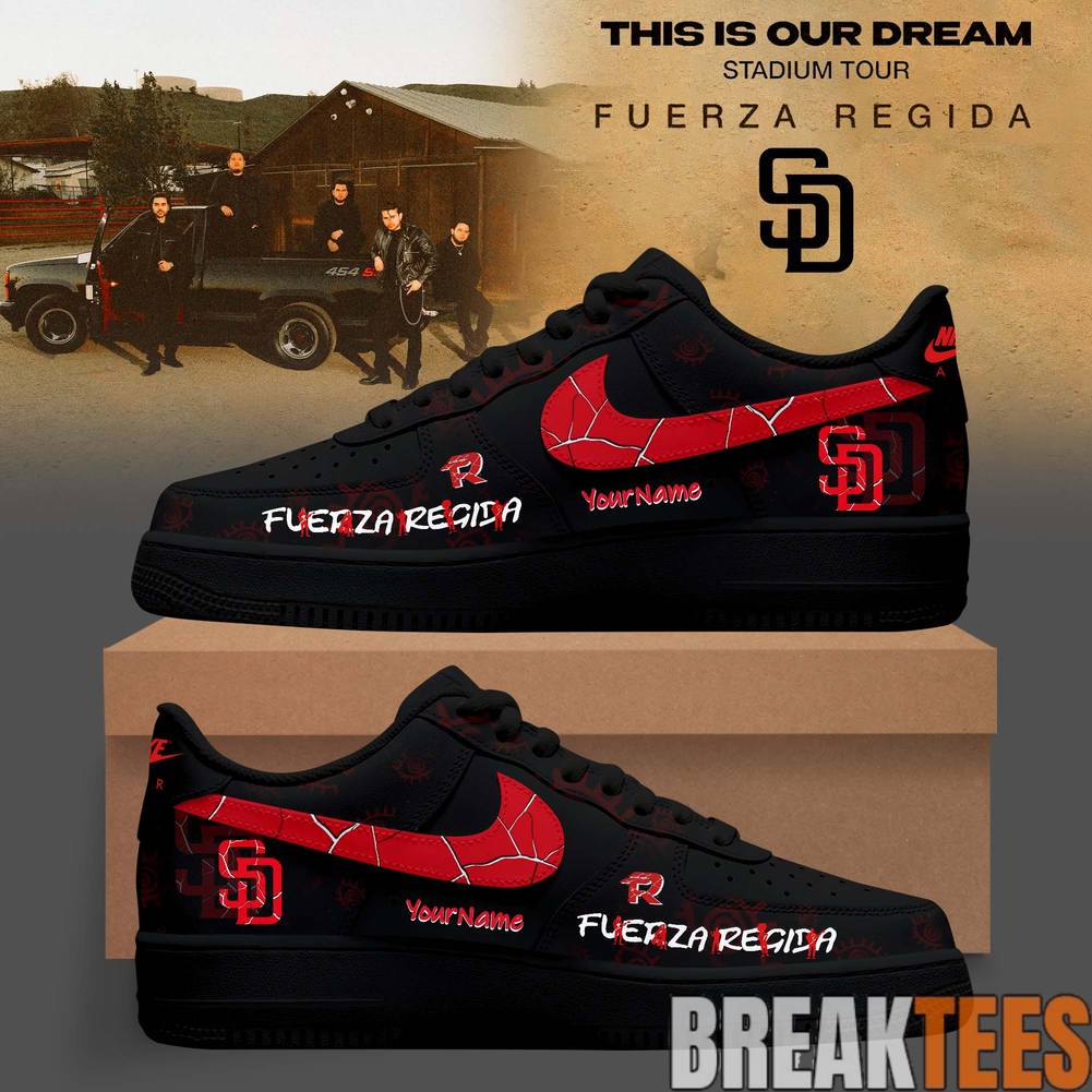 San Diego Padres x Fuerza Regida This Is Our Dream Stadium Tour 2026 Special AF1 Shoes