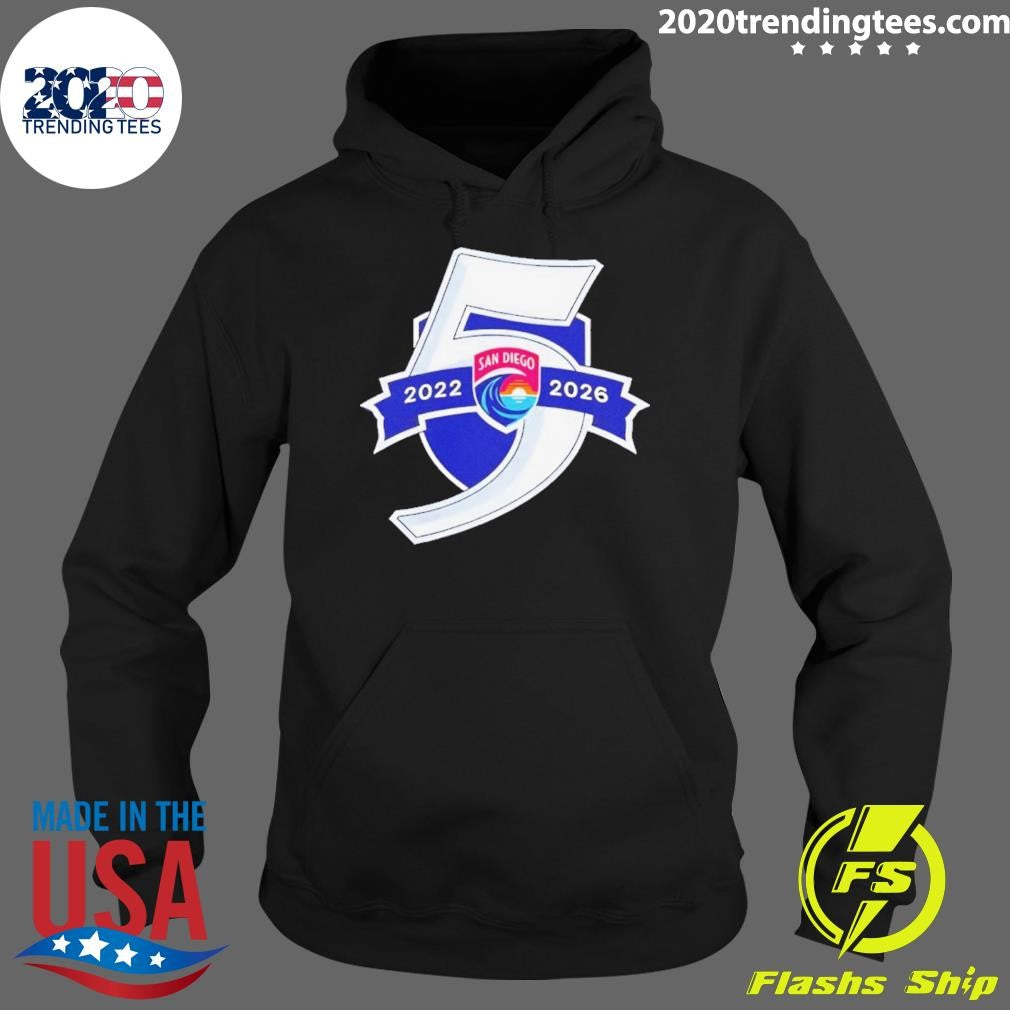 San Diego Wave Fc 2022 2026 5 Seasons Logo Shirt