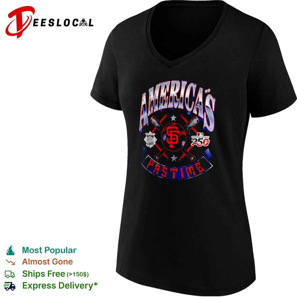 San Francisco Giants America’s Pastime Celebrating America’s 250th Anniversary shirt