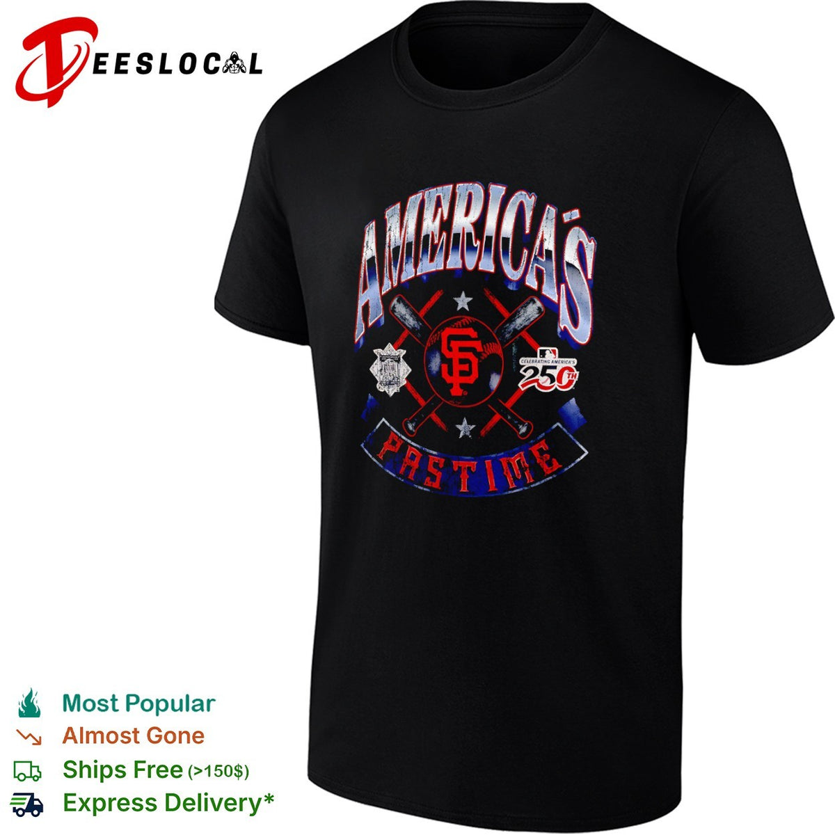 San Francisco Giants America’s Pastime Celebrating America’s 250th Anniversary shirt