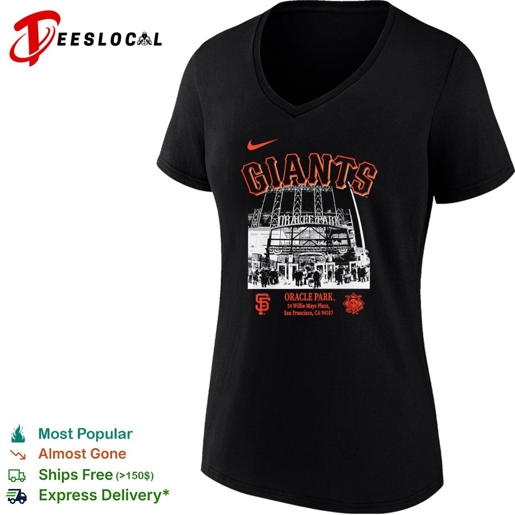 San Francisco Giants Oracle Park 24 Willie Mays Plaza MLB Team Logo shirt
