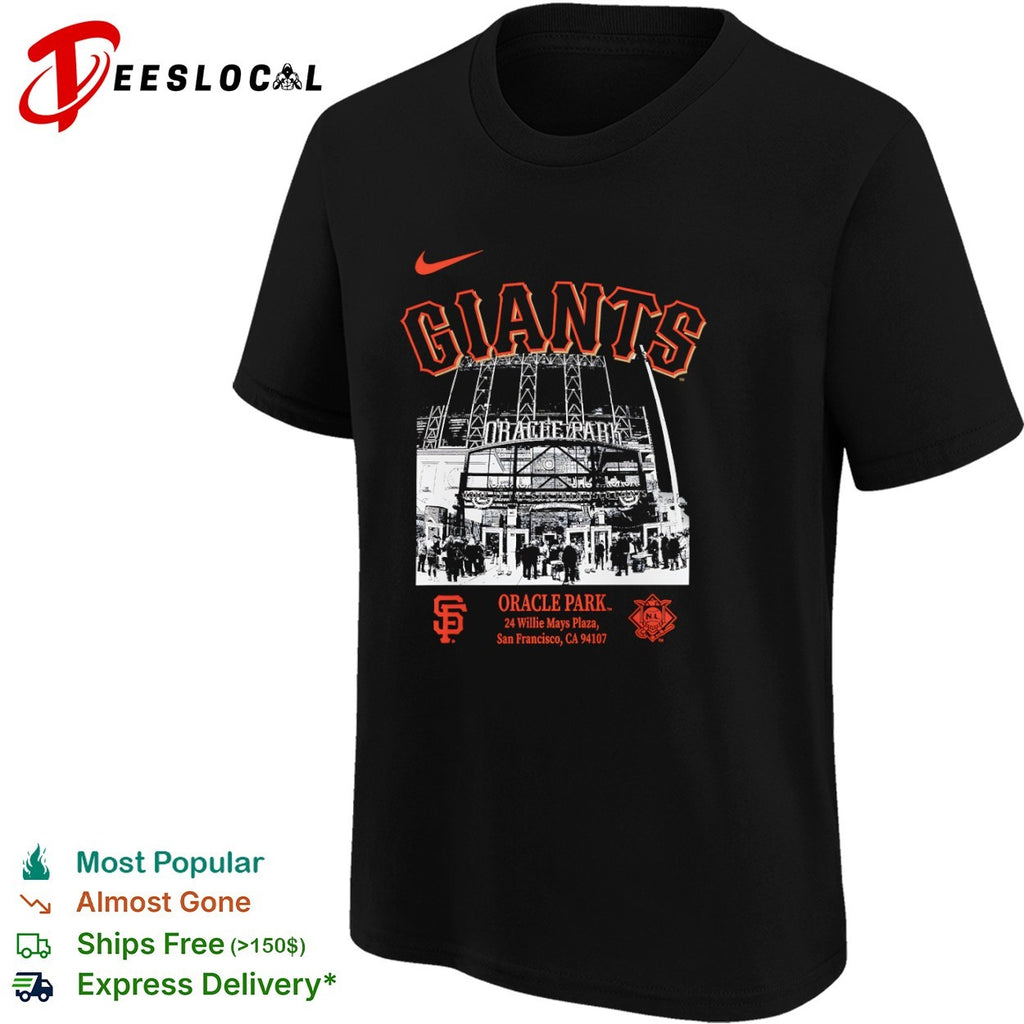 San Francisco Giants Oracle Park 24 Willie Mays Plaza MLB Team Logo shirt