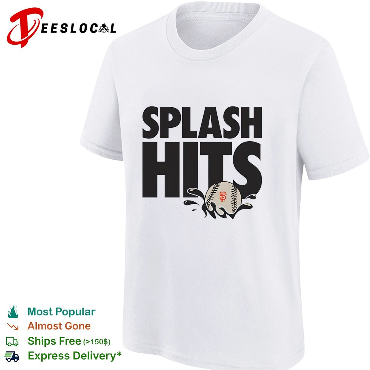 San Francisco Giants Splash Hits MLB logo shirt