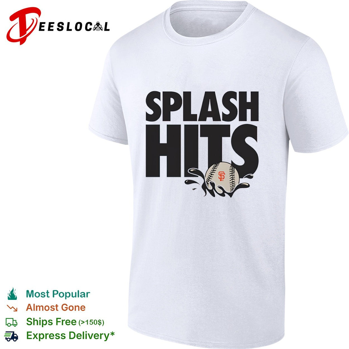 San Francisco Giants Splash Hits MLB logo shirt