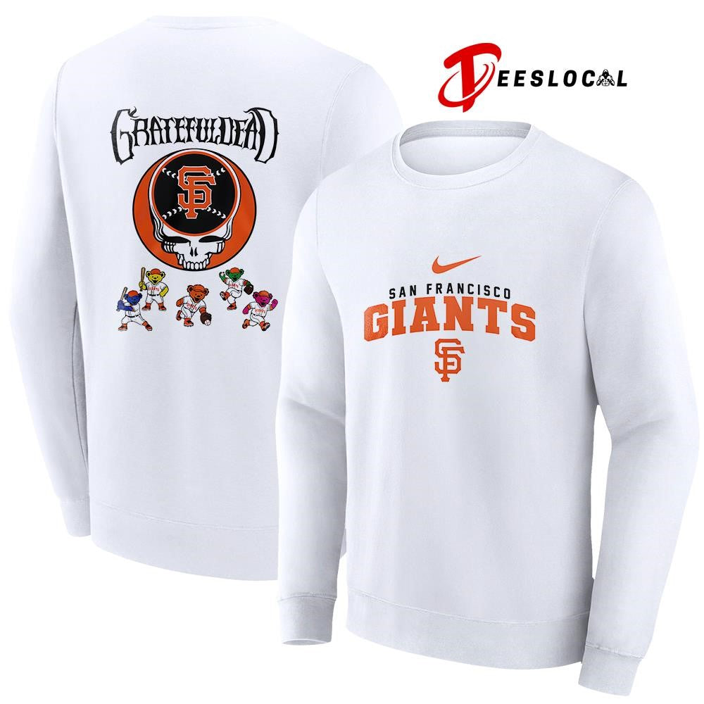 San Francisco Giants x Grateful Dead bear mascot shirt