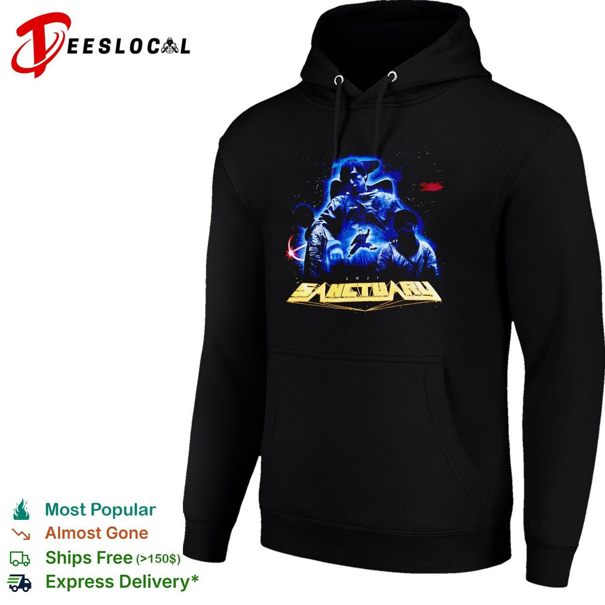 Sanctuary sci-fi space warriors armor battle dark graphic shirt