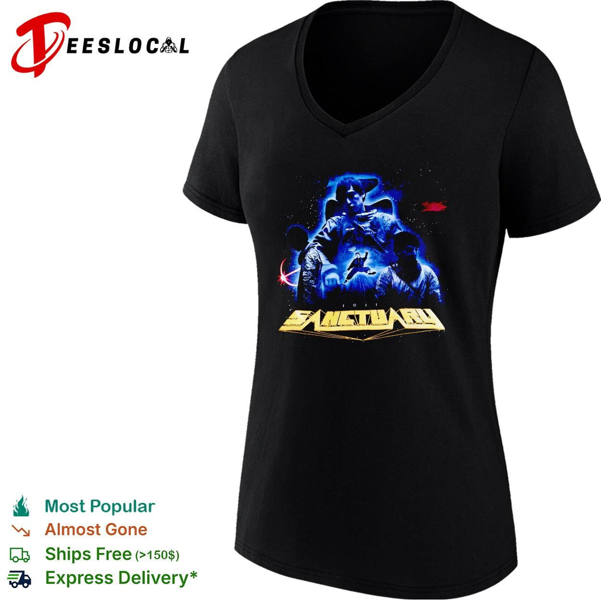 Sanctuary sci-fi space warriors armor battle dark graphic shirt