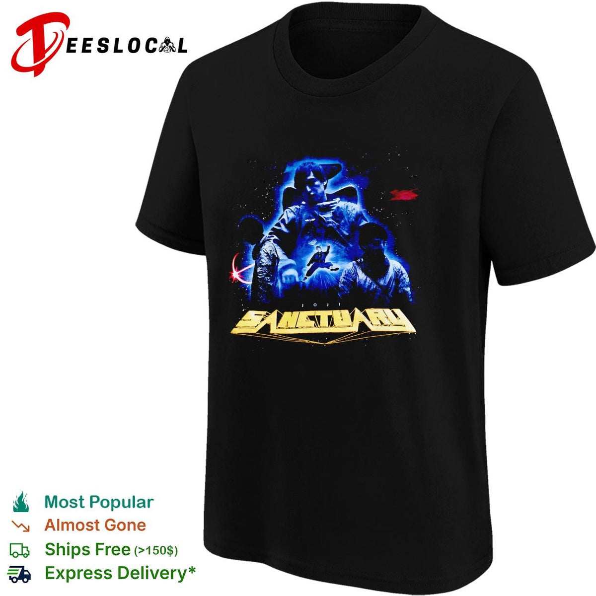 Sanctuary sci-fi space warriors armor battle dark graphic shirt