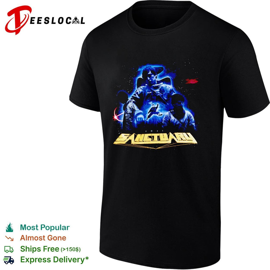 Sanctuary sci-fi space warriors armor battle dark graphic shirt