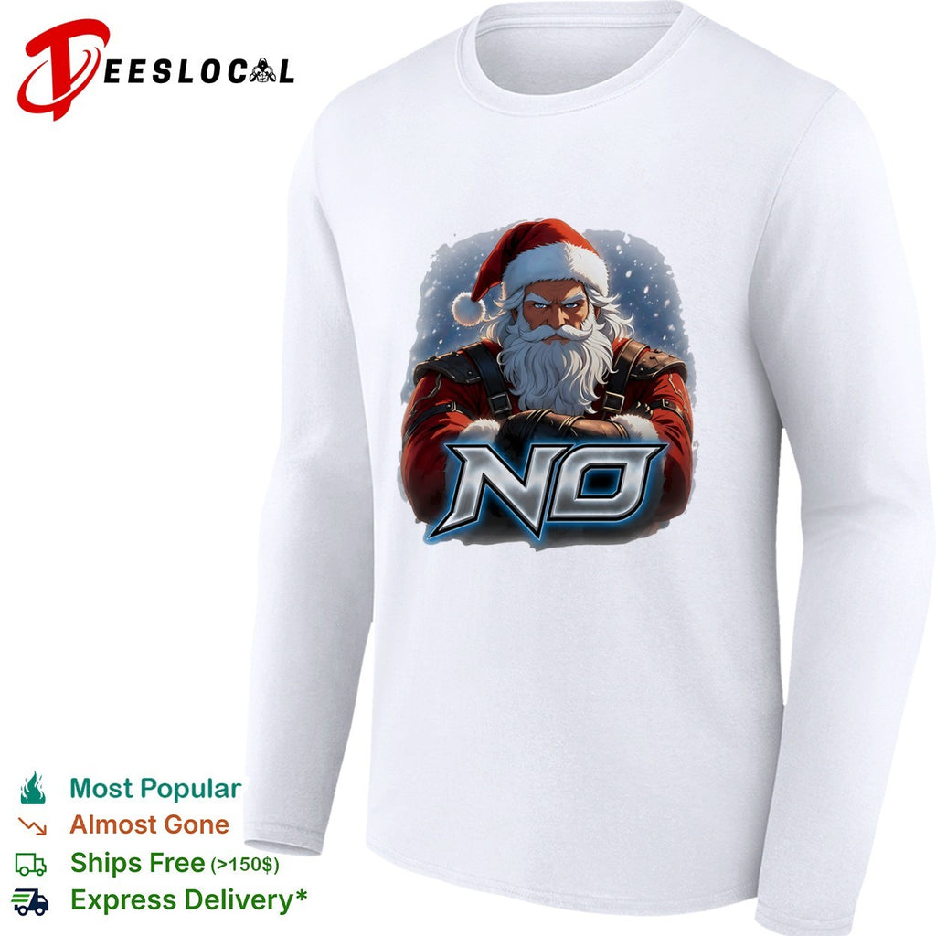 Santa Claus No parody Christmas holiday seasonal shirt