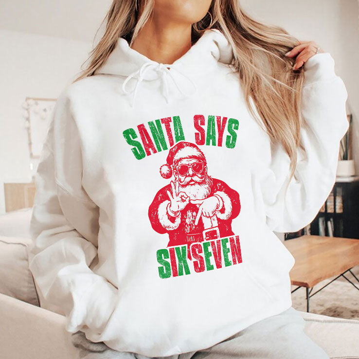 Santa Six Seven Christmas T Shirt