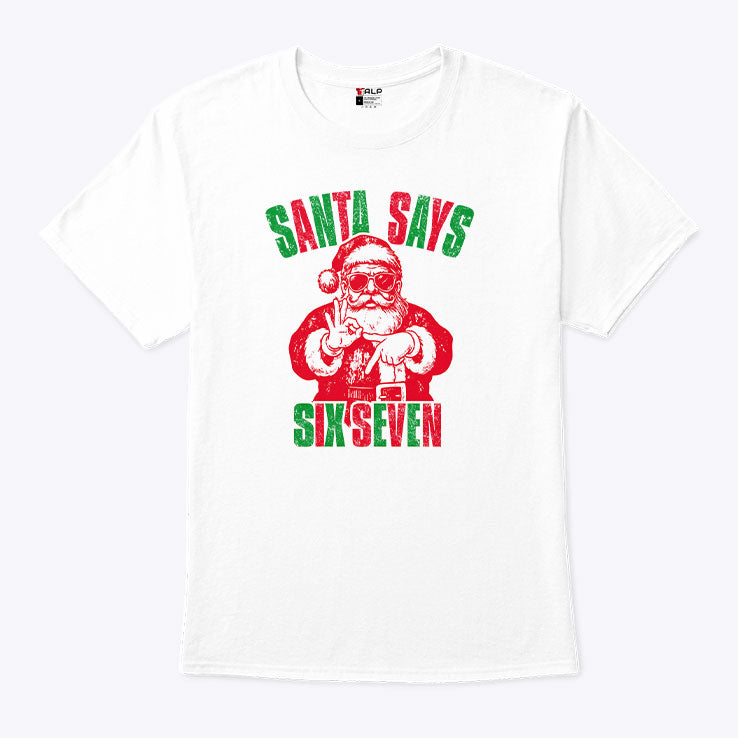 Santa Six Seven Christmas T Shirt