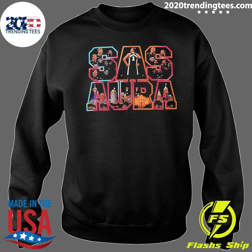 Sas Aura Victor Wembanyama San Antonio Basketball Shirt