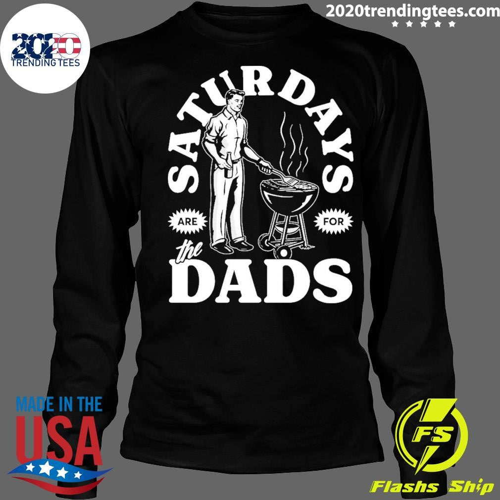 Saturdays Are For The Dads Grill Retro Pocket Tee Shirt