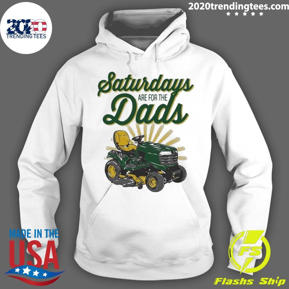 Saturdays Are For The Dads Riding Mower Pocket Tee Shirt