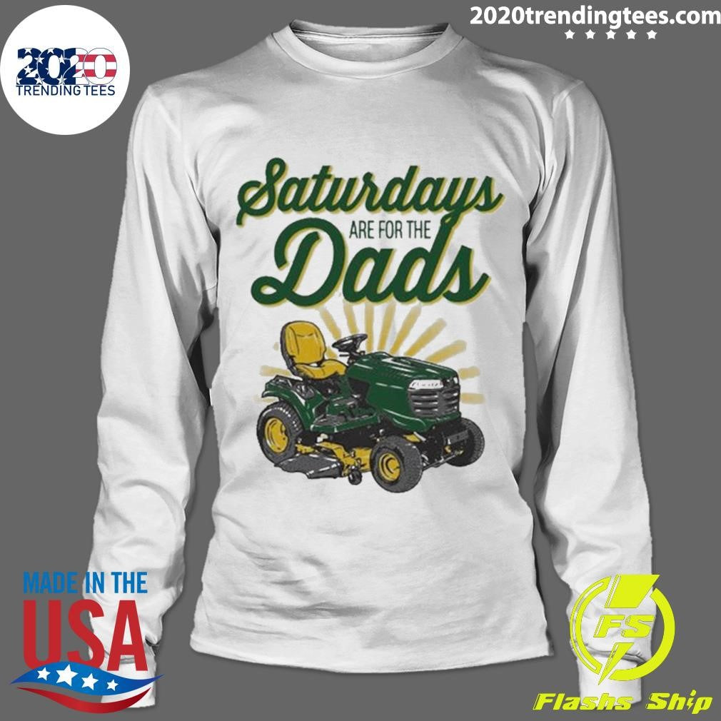 Saturdays Are For The Dads Riding Mower Pocket Tee Shirt