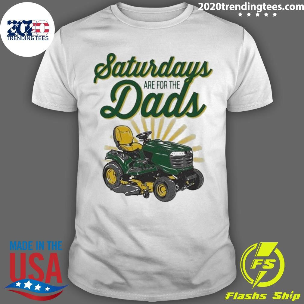 Saturdays Are For The Dads Riding Mower Pocket Tee Shirt