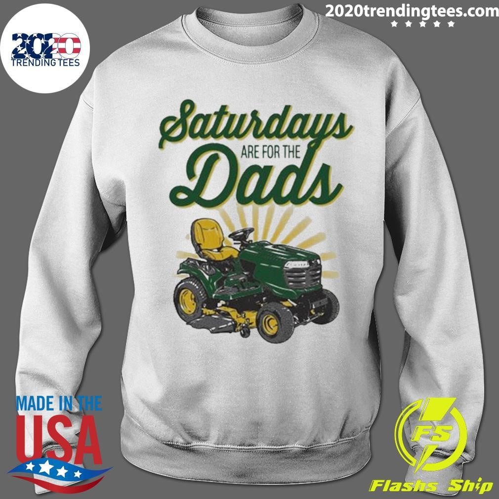 Saturdays Are For The Dads Riding Mower Pocket Tee Shirt