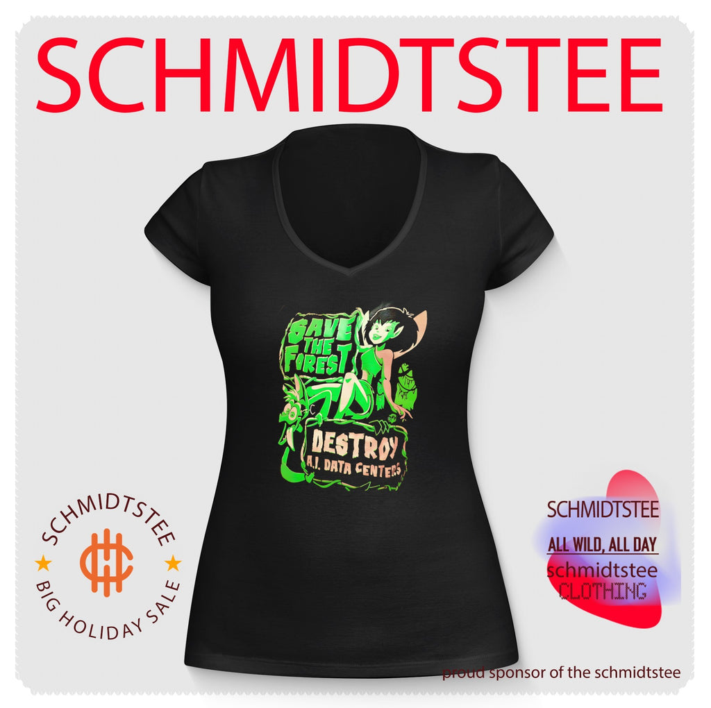 Save the Forest Destroy AI Data Centers Fairy and Creature shirt