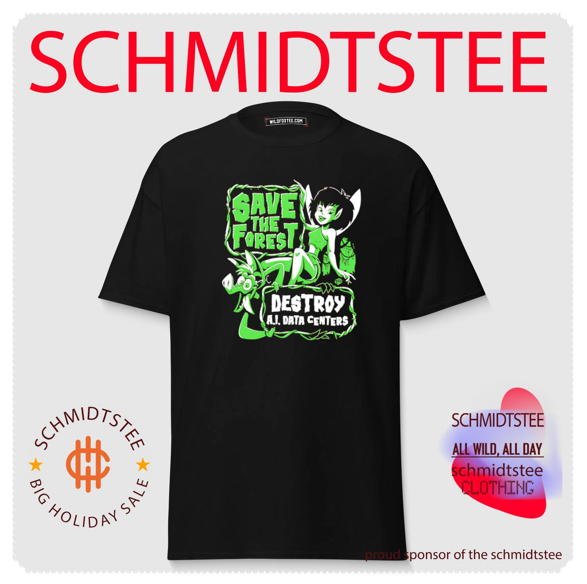 Save the forest Destroy AI Data centers shirt
