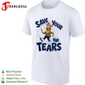 Save your tears Pencil character leopard print shirt