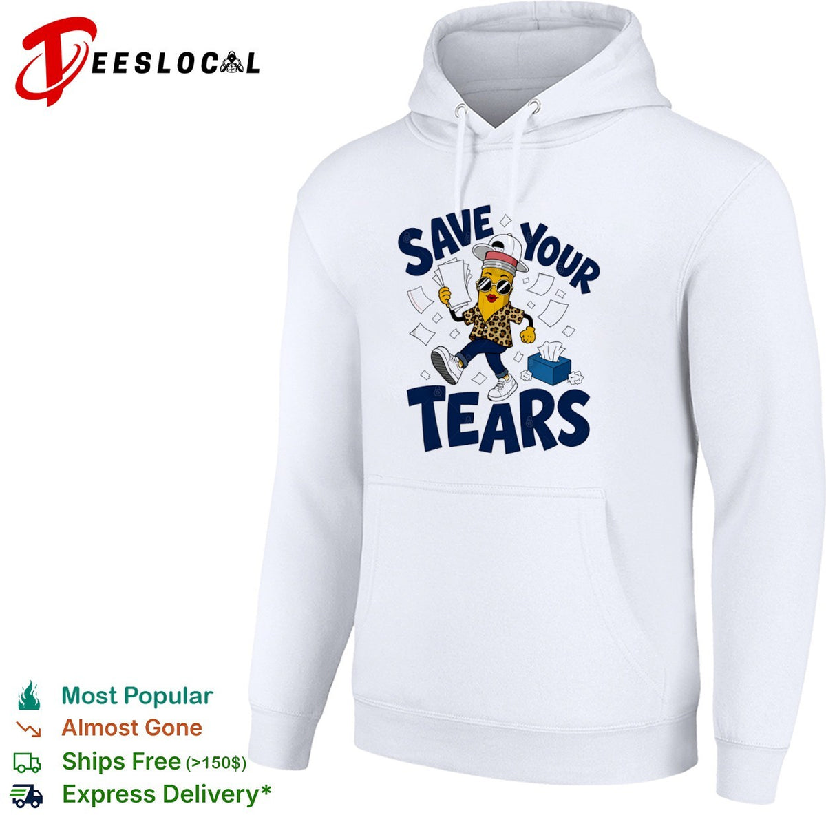 Save your tears pencil character shirt