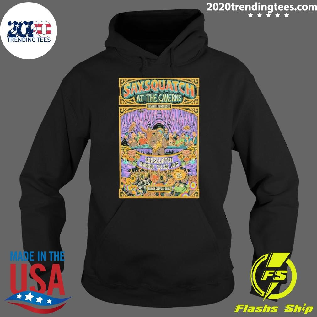 Saxsquatch Concert Tour in Pelham 07 24 2026 Poster Shirt