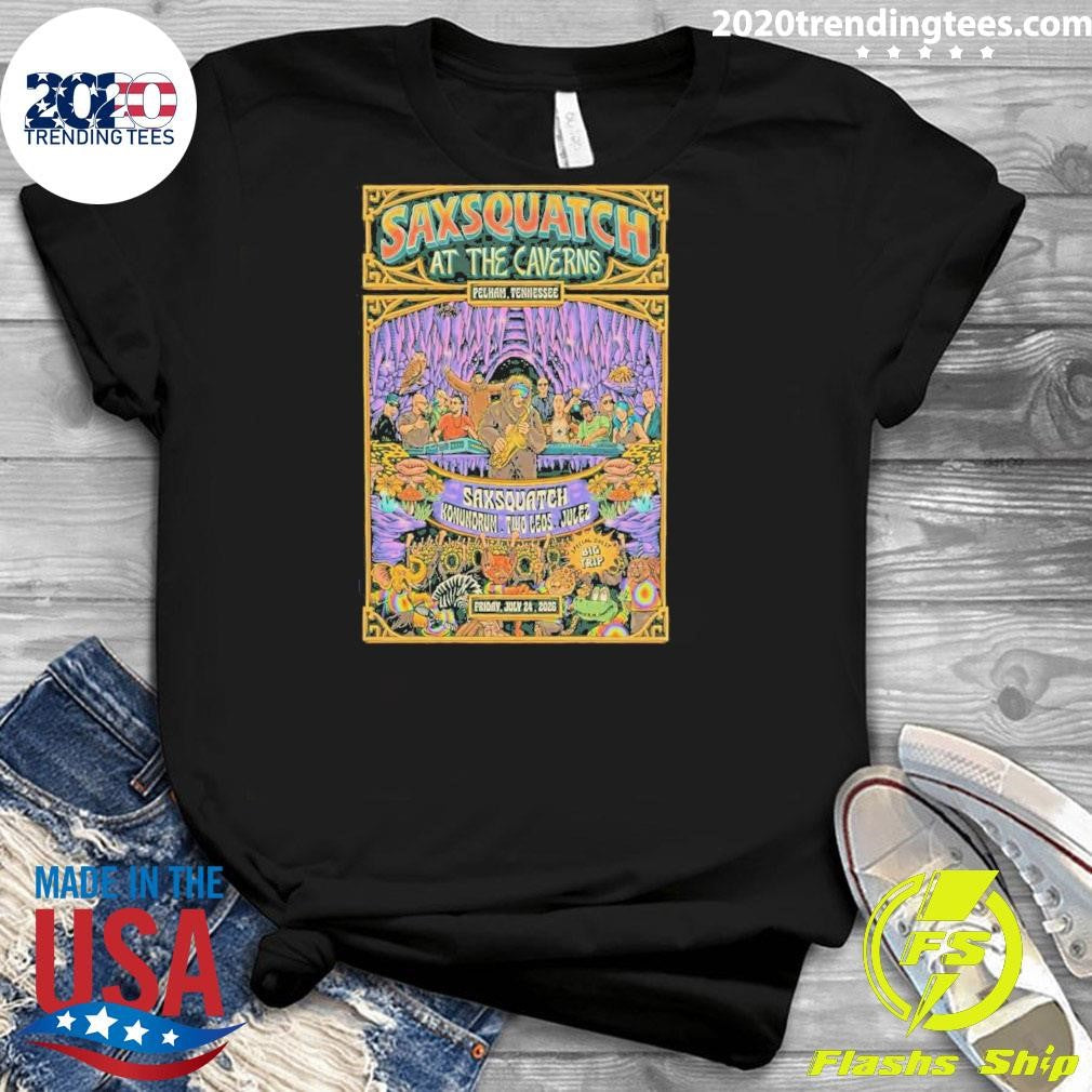 Saxsquatch Concert Tour in Pelham 07 24 2026 Poster Shirt