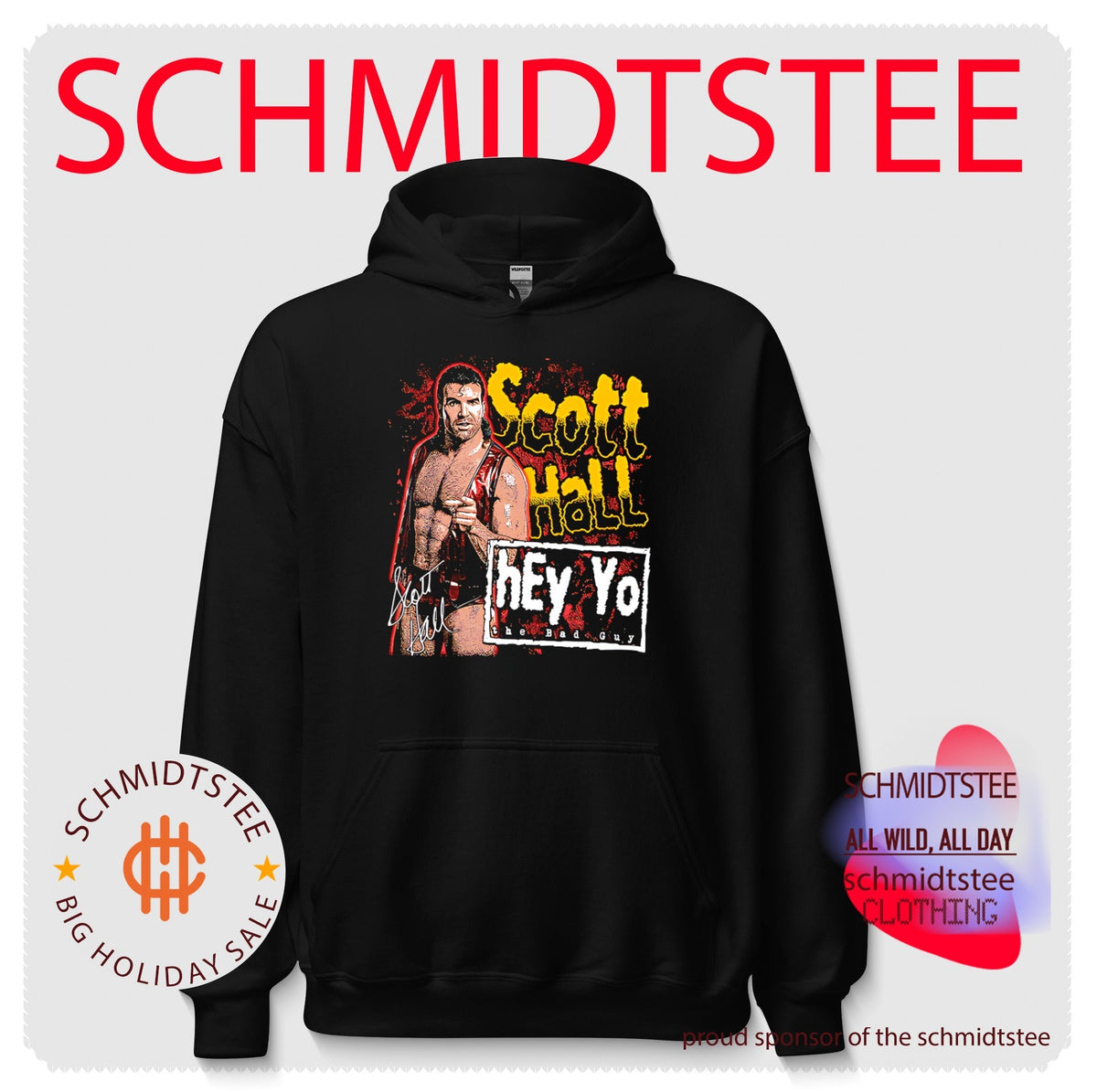 Scott Hall hey yo the bad guy signature shirt