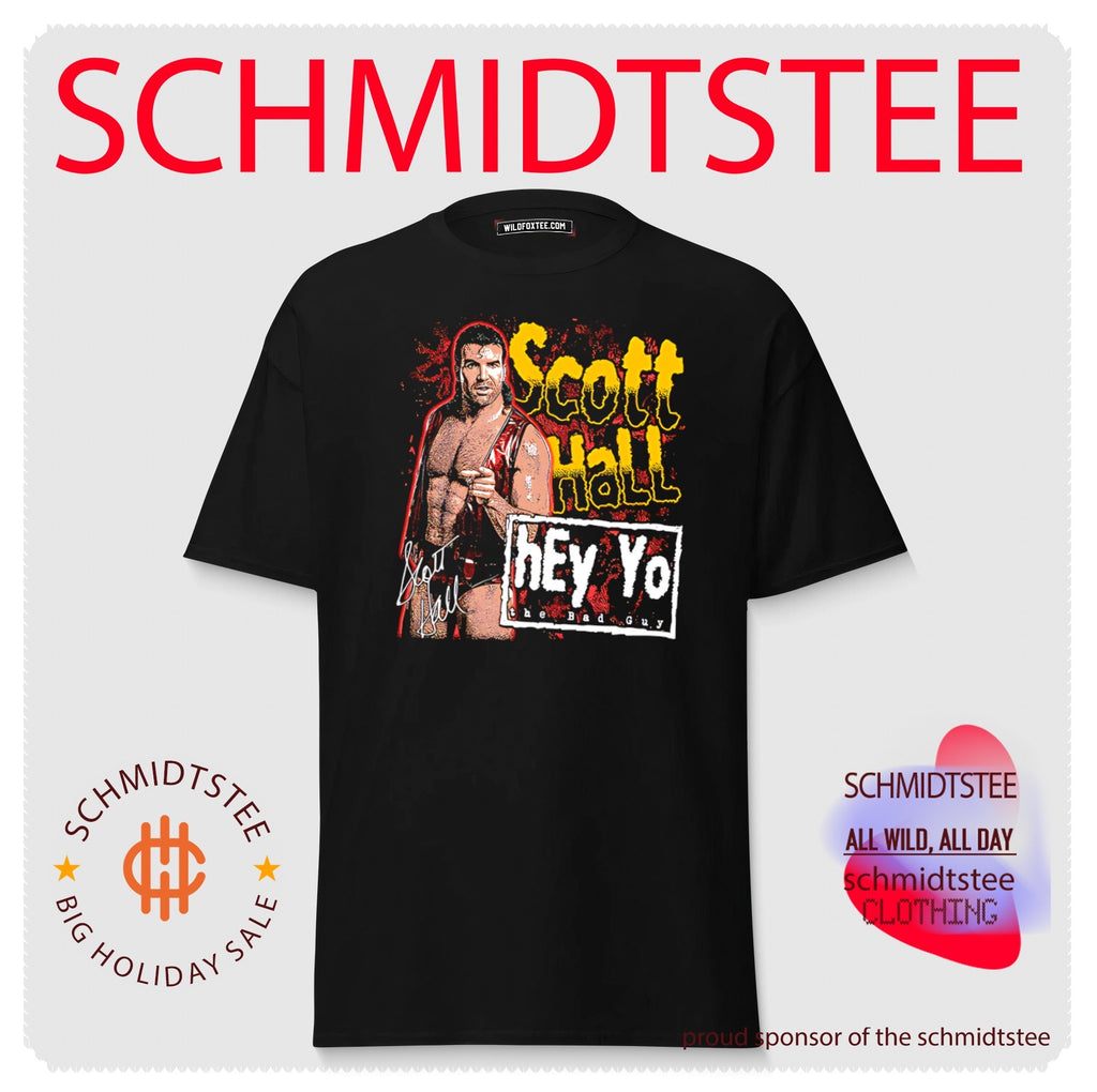 Scott Hall hey yo the bad guy signature shirt