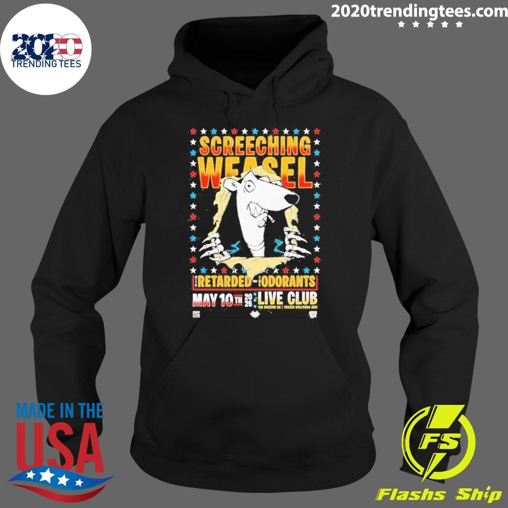 Screeching Weasel May 10 2026 Milan, Italy Poster Shirt