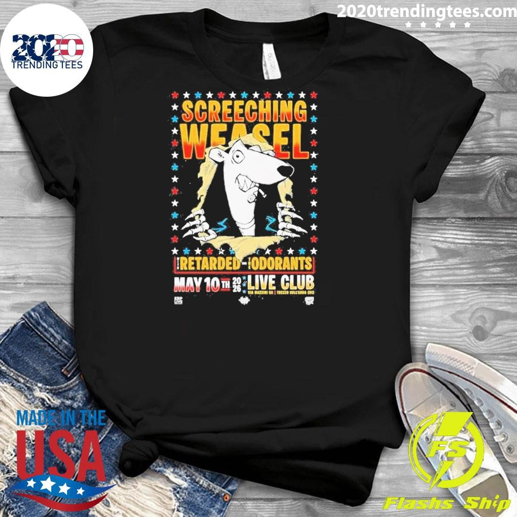 Screeching Weasel May 10 2026 Milan, Italy Poster Shirt