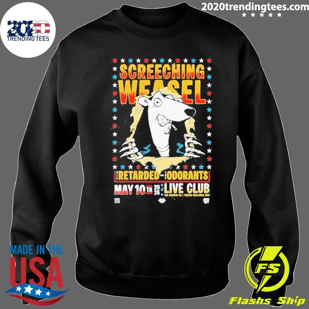 Screeching Weasel May 10 2026 Milan, Italy Poster Shirt