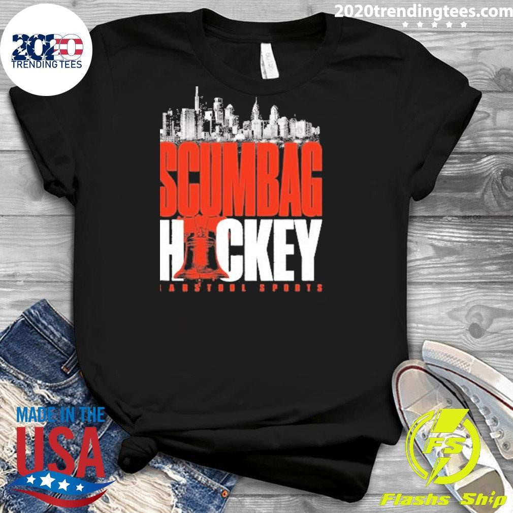 Scumbag Hockey Barstool Sports Pocket Tee Shirt