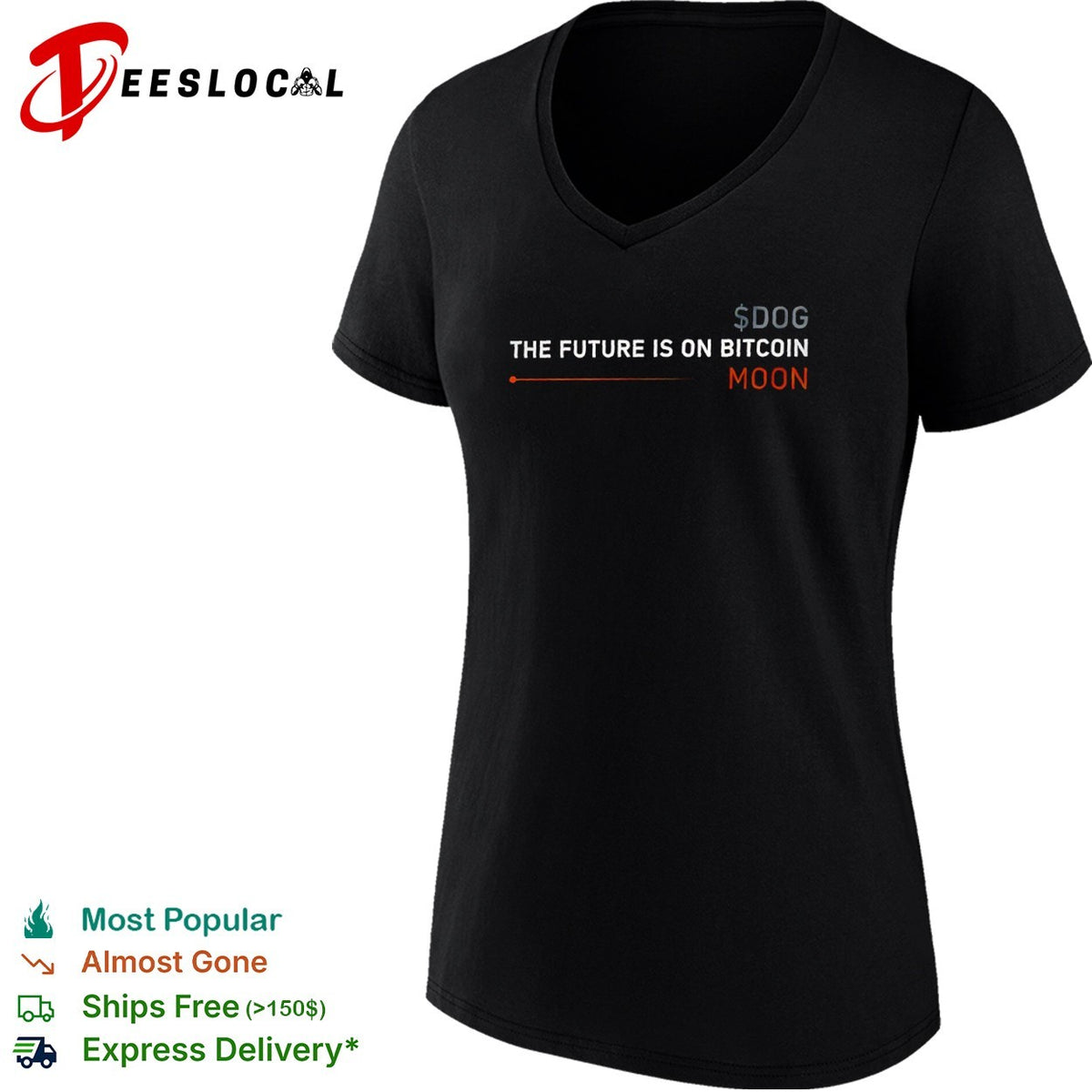 Sdog The future is on Bitcoin Moon shirt