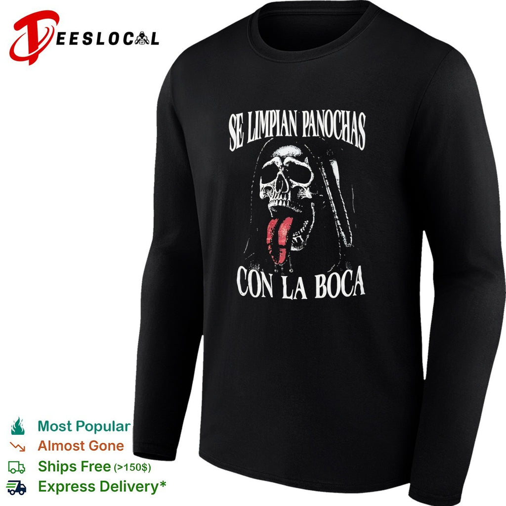 Se limpian panochas con la boca grim reaper skeleton shirt