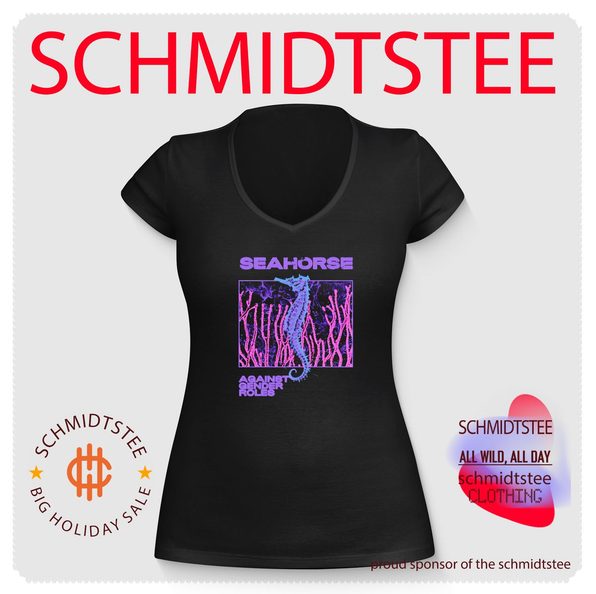 Seahorse Against Gender Roles LGBTQ feminism shirt