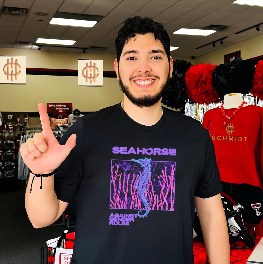 Seahorse Against Gender Roles LGBTQ feminism shirt