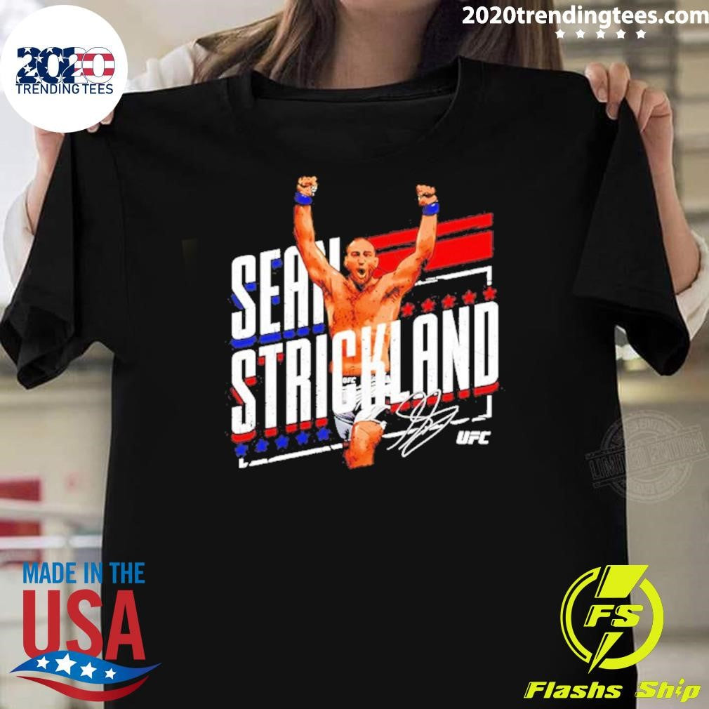 Sean Strickland Ufc Fighter Signature Graphic Shirt