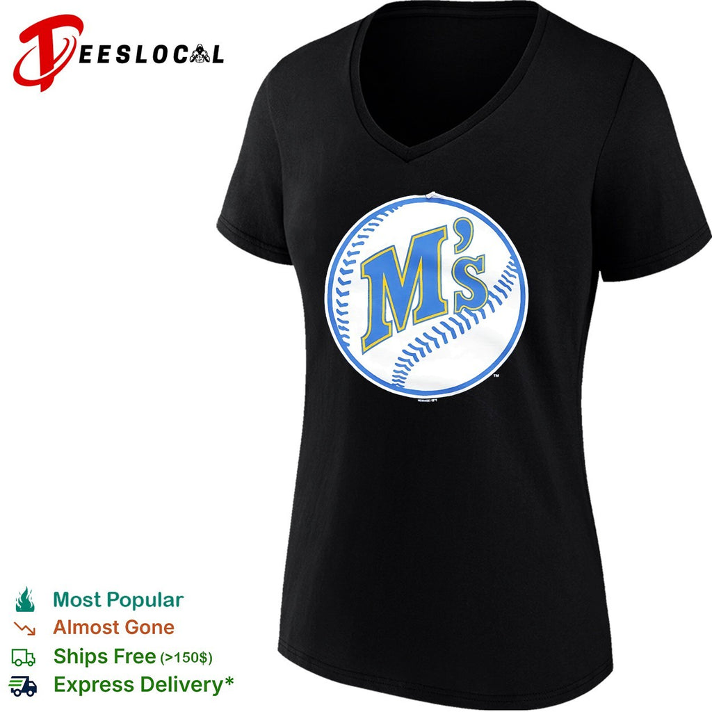 Seattle Mariners M’s vintage baseball circle Trident logo shirt