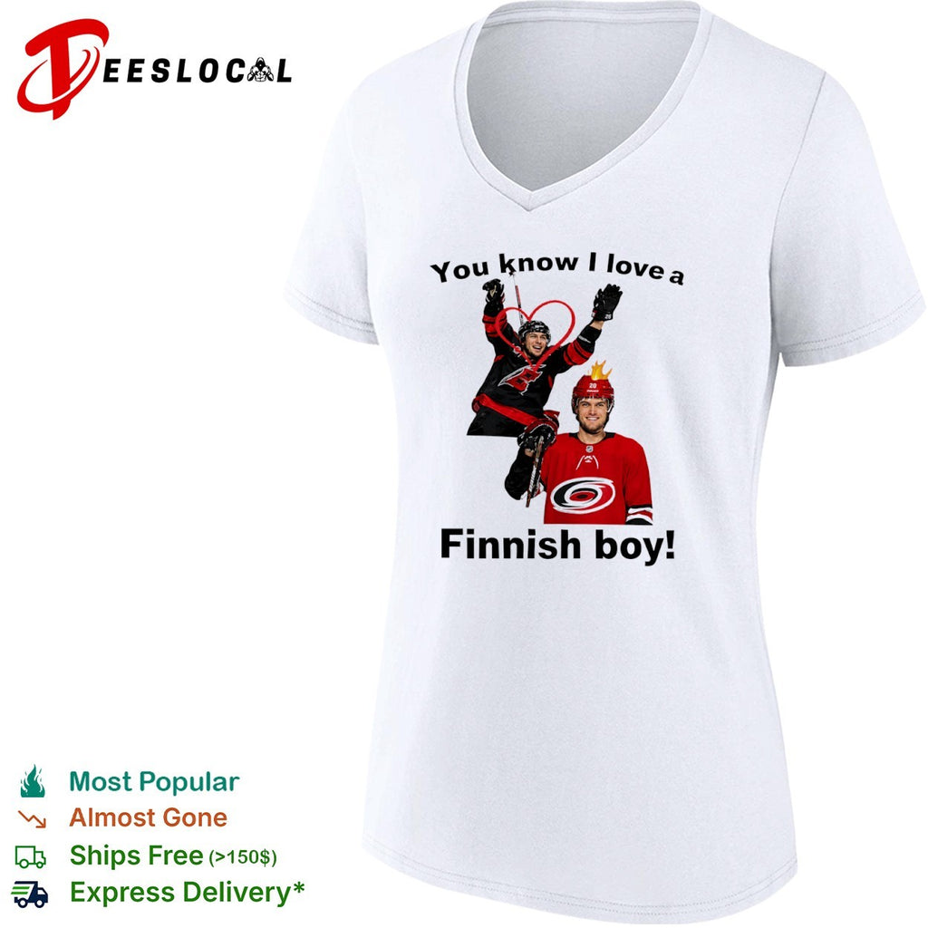 Sebastian Aho and Teuvo Teravainen Carolina Hurricanes NHL You know I love a Finnish shirt